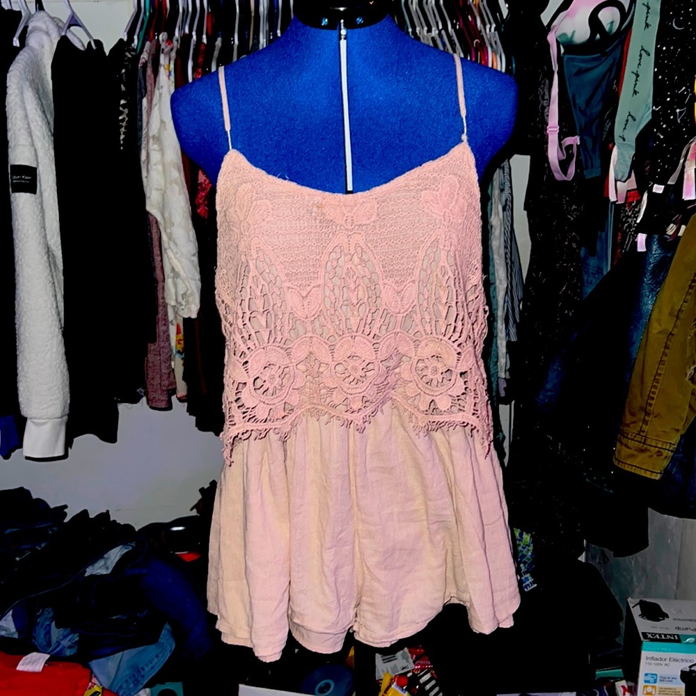 American Eagle Crochet Romper Sz.M